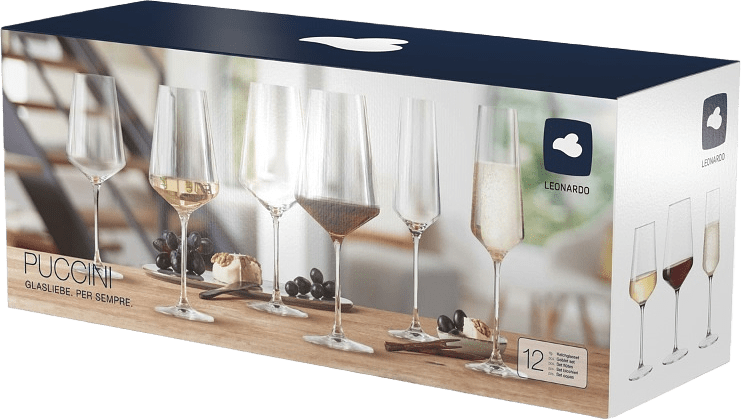 PUCCINI Vinglas Set 12-pack Vinglas/Champagneglas, från Leonardo.