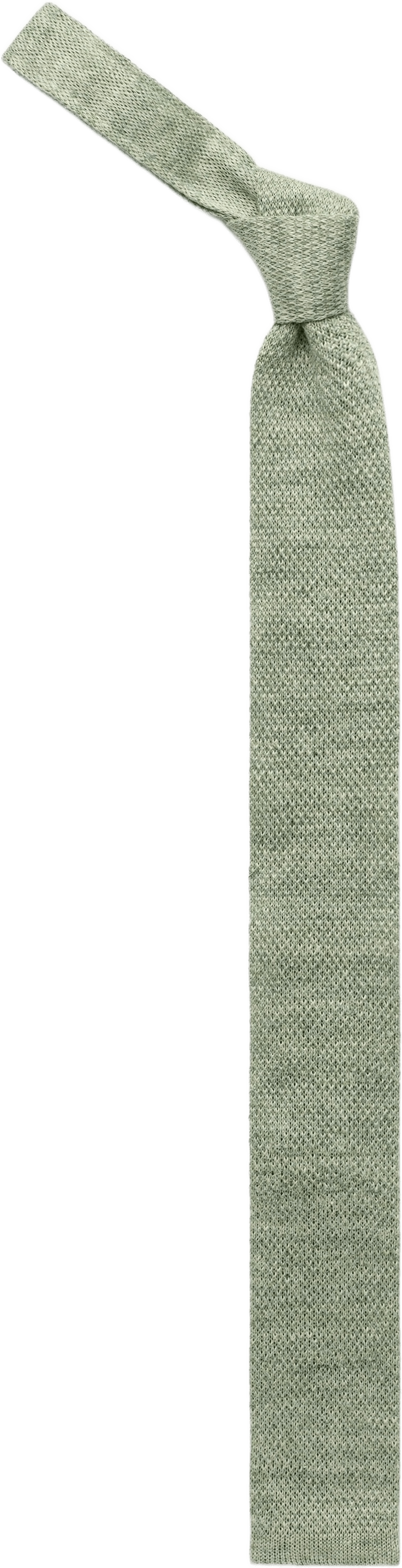 Linen Knitted Tie, från John Henric, i färgen green.