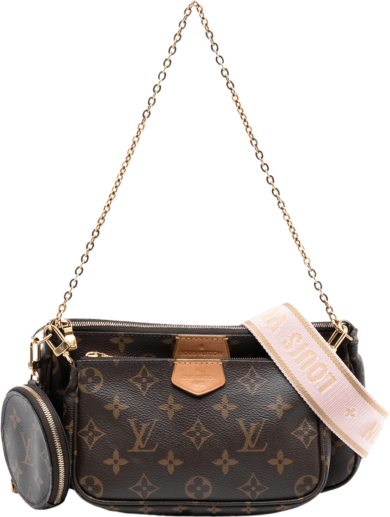 Louis Vuitton Monogram Multi Pochette Accessoires, från Luxclusif, i färgen brown.