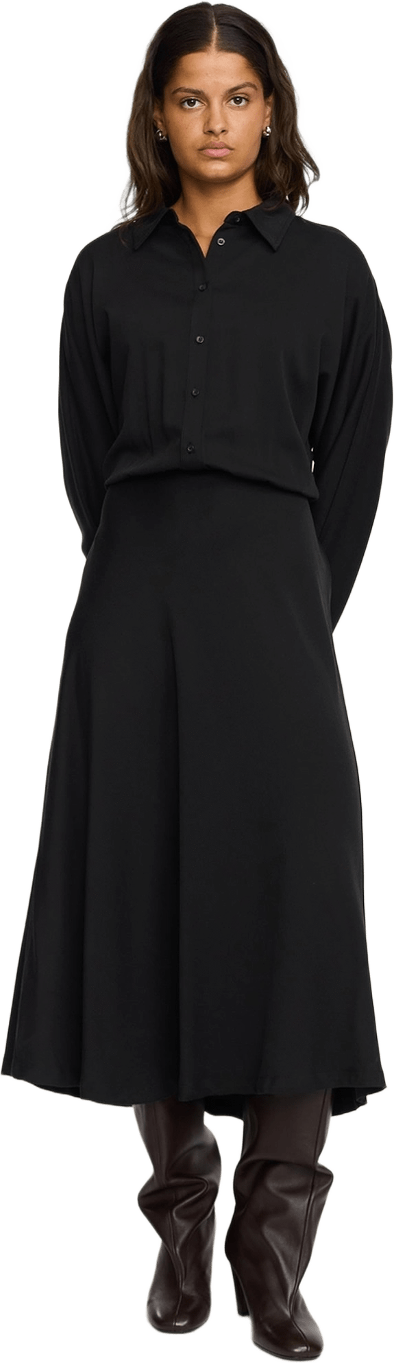 Srstormy Midi Dress - Black, från Soft Rebels, i färgen black.