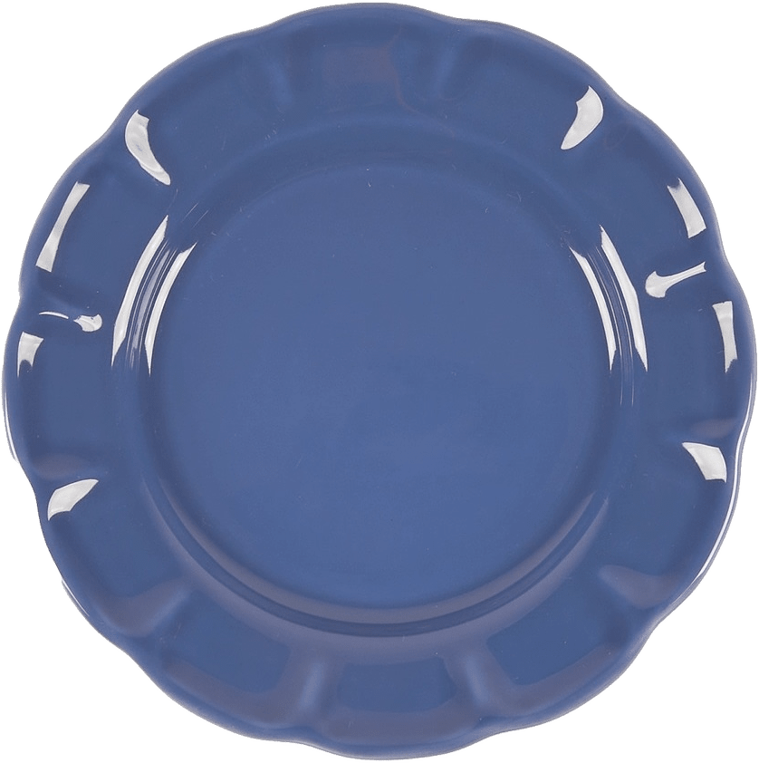 Everyday Charm Assiett - 21 Cm, från Pick A Poppy, i färgen dark blue.