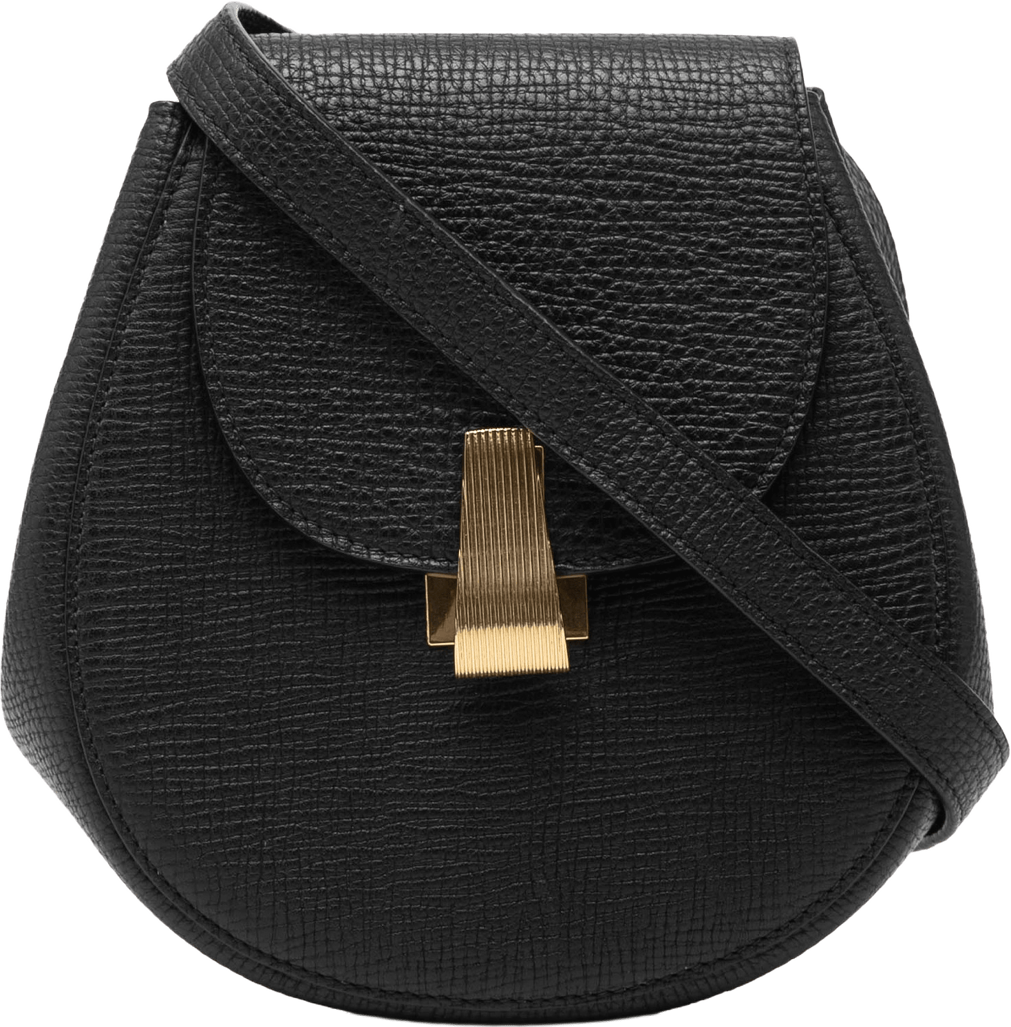 Bottega Veneta Grained Calfskin Palmellato Belt Bag, från Luxclusif, i färgen black.