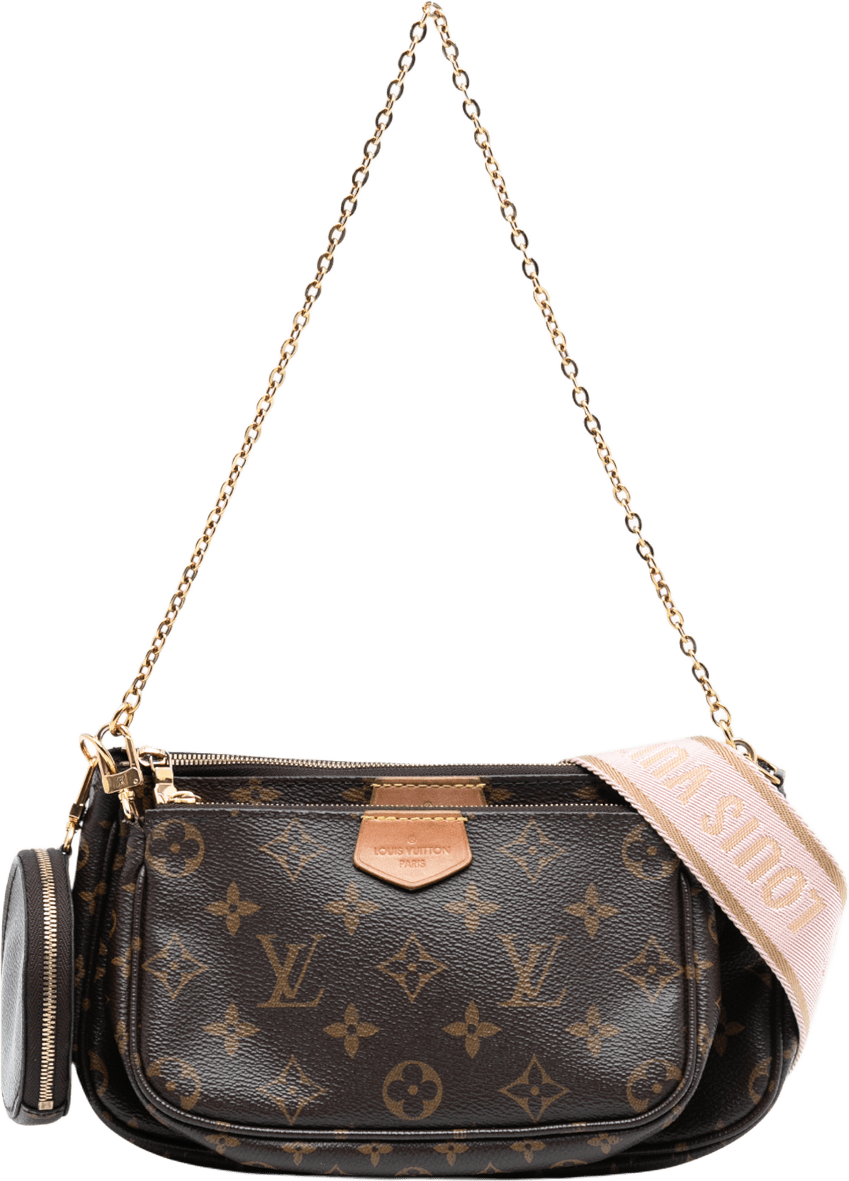Louis Vuitton Monogram Multi Pochette Accessoires, från Luxclusif, i färgen brown.