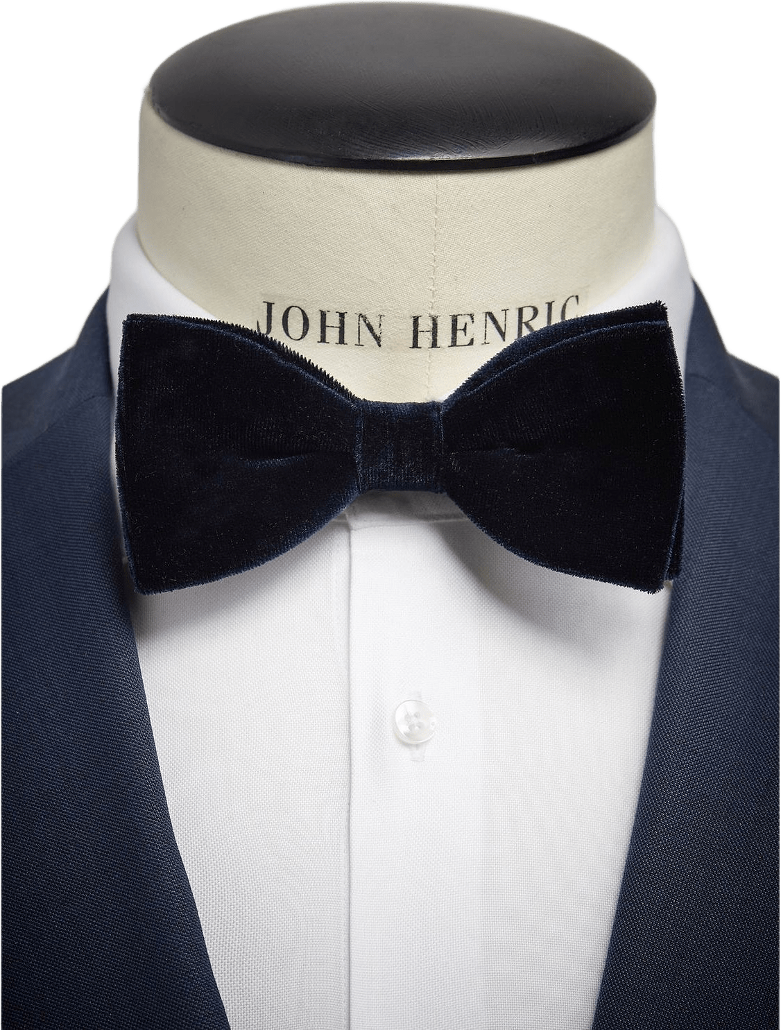 Pre Tied Velvet Bow Tie, från John Henric, i färgen blue.