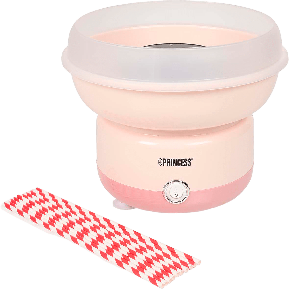 Sockervaddsmaskin 500w, från Princess, i färgen rosa.