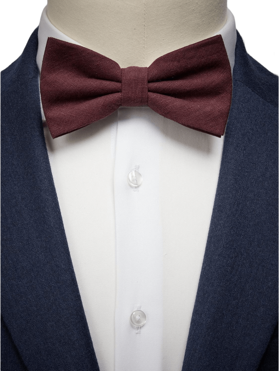 Beige Bow Tie Linen