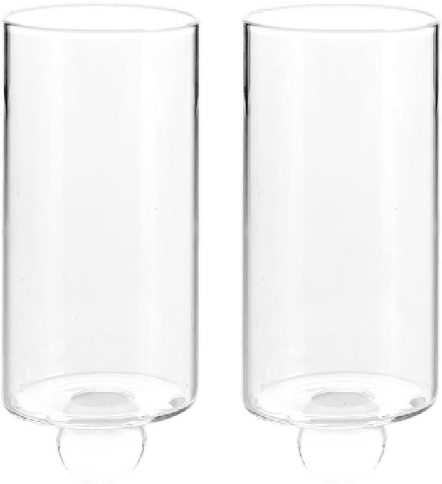 Vas Mini Stumpastaken 2-p, från Born in sweden, i färgen transparent.