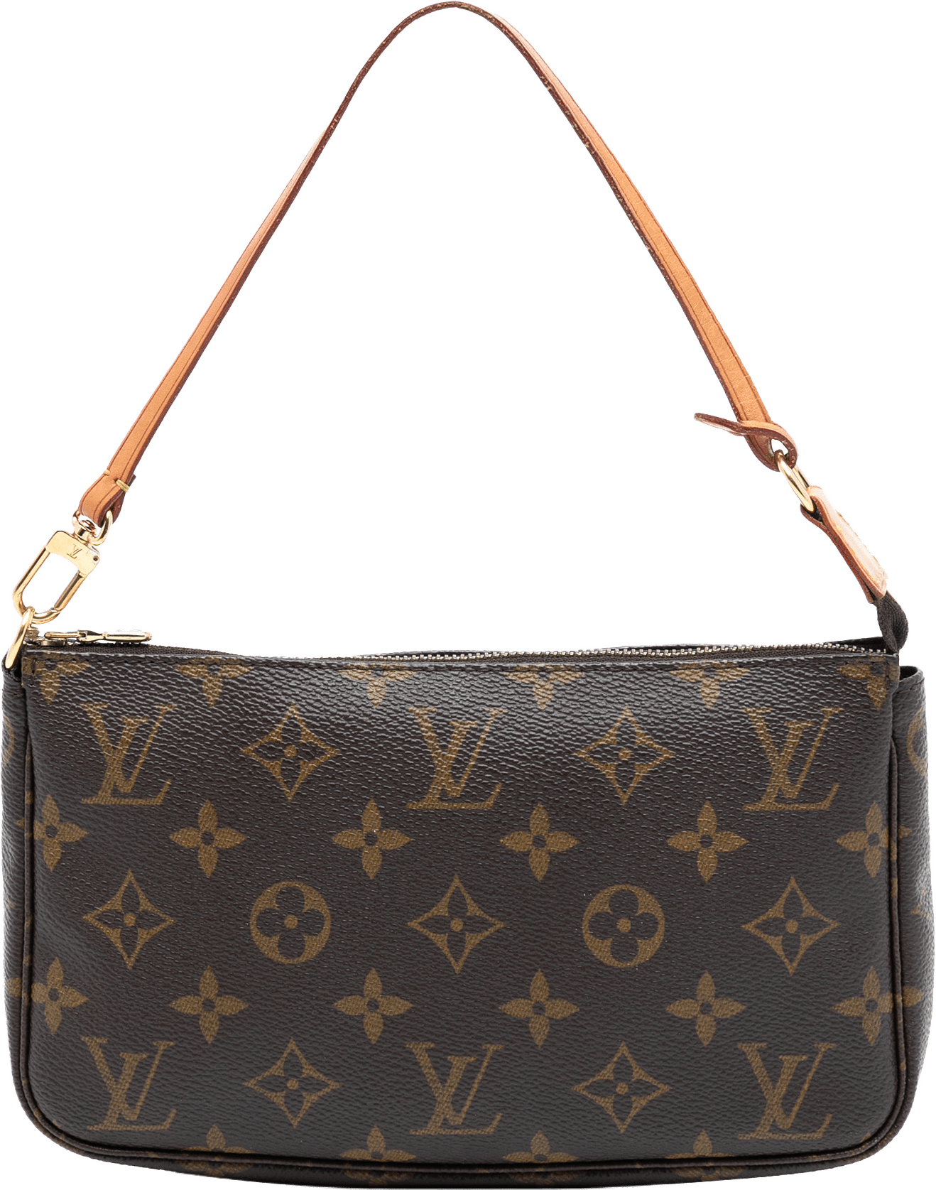 Louis Vuitton Monogram Pochette Accessoires, från Luxclusif, i färgen brown.