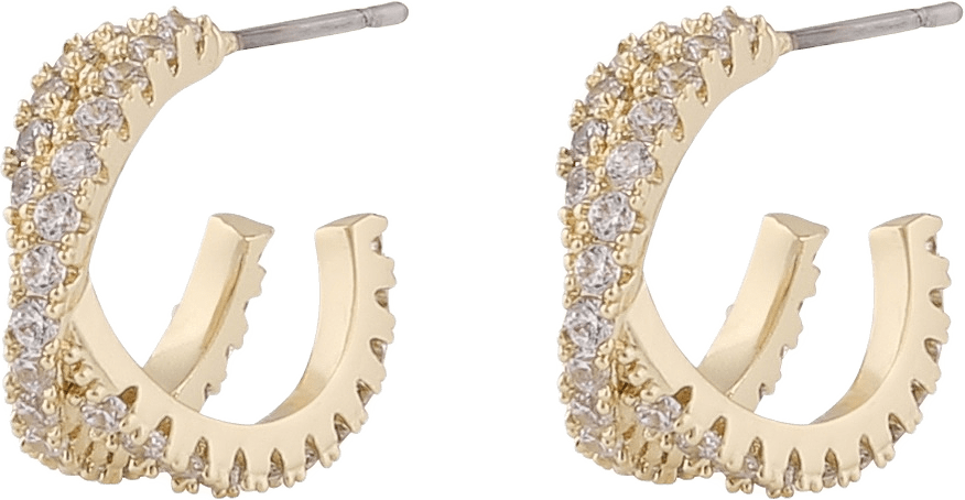 Fanny Double Oval Ear, från SNÖ of Sweden, i färgen g/clear.