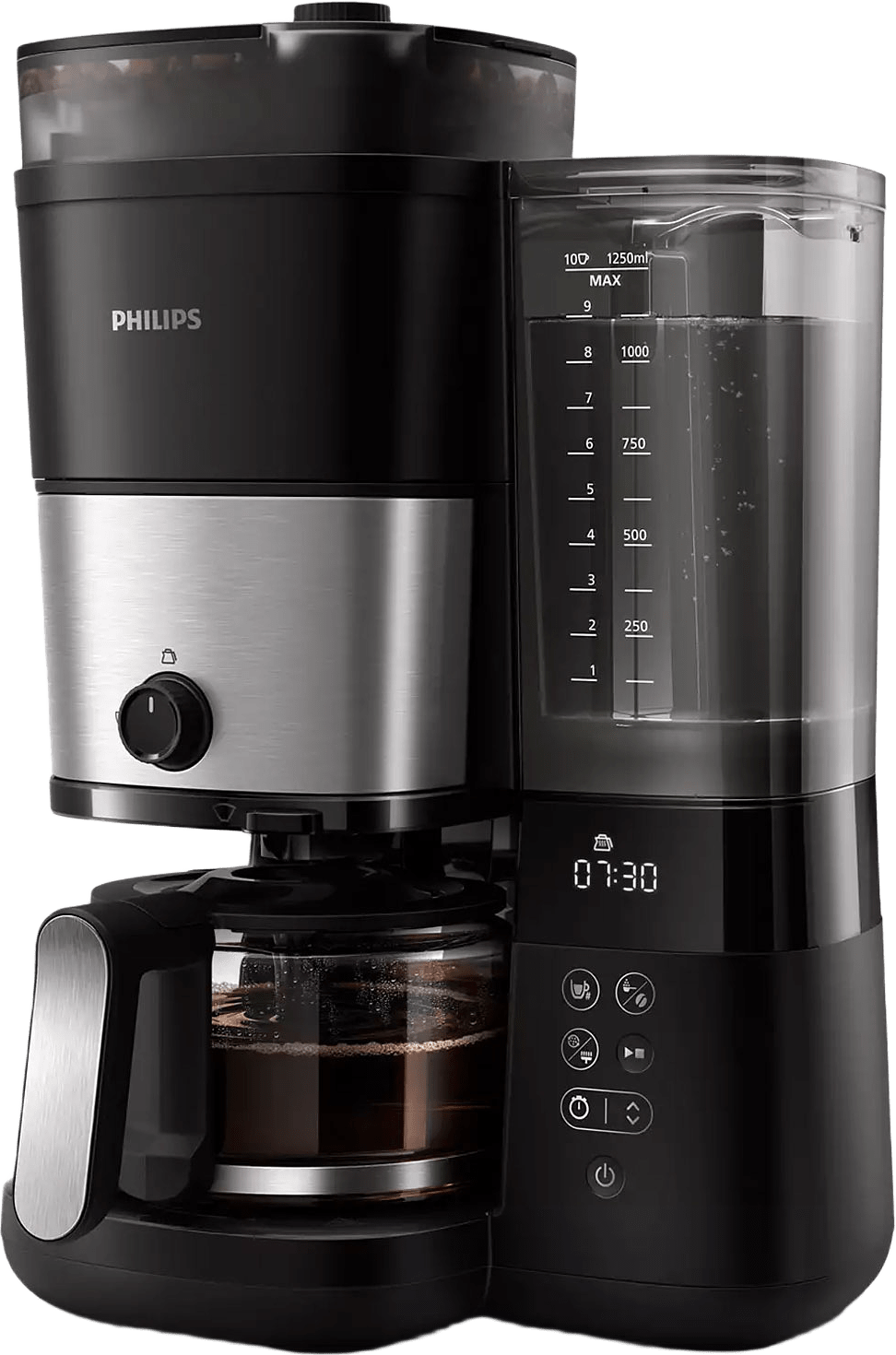 Kaffebryggare Med Kvarn All-in-1 Brew Hd7888/01, från Philips, i färgen svart.