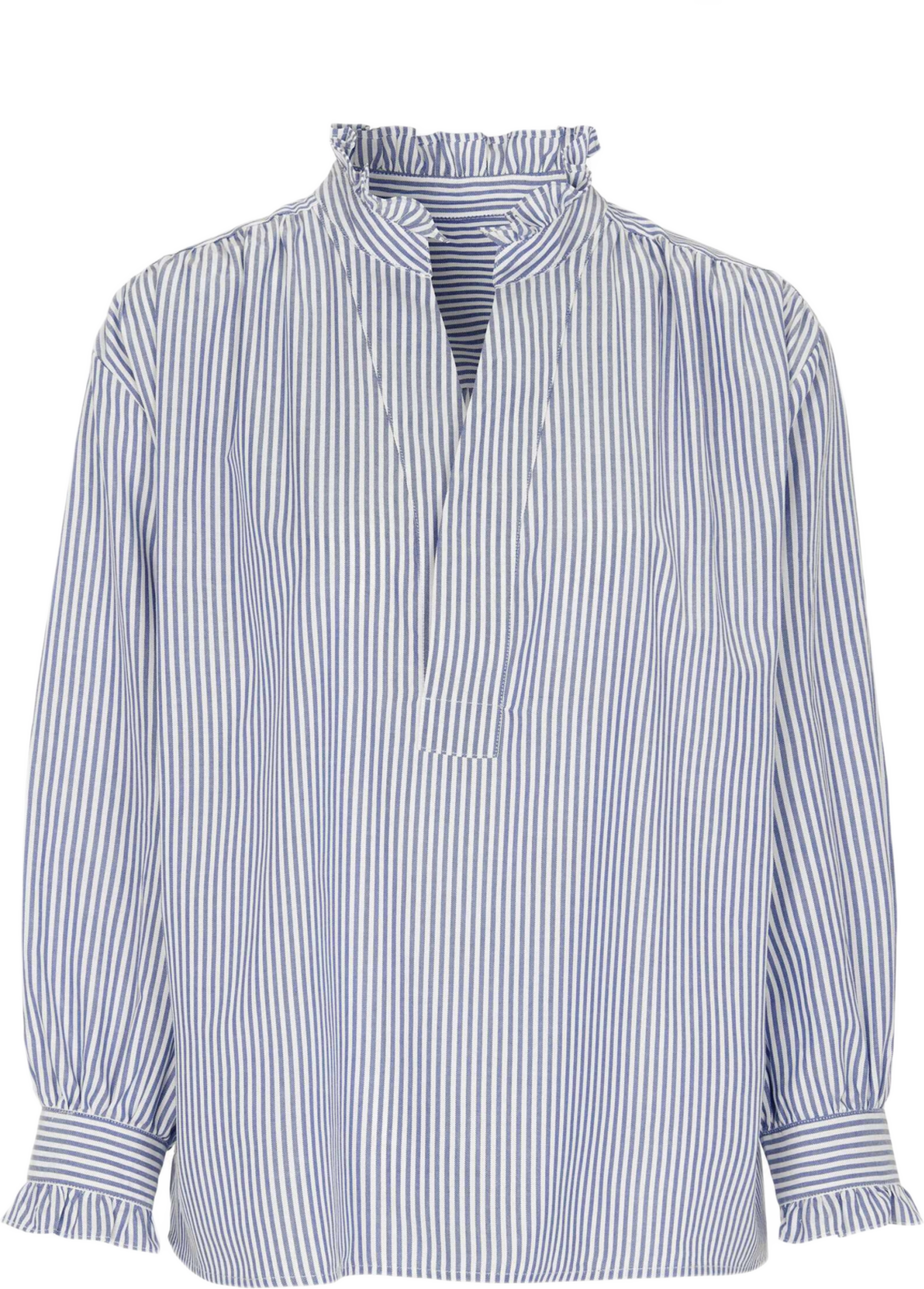 Margaux Oxford Blouse, från Newhouse, i färgen marinblå.