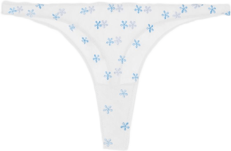 Mesh Thong, från Understatement, i färgen cream baby blue.