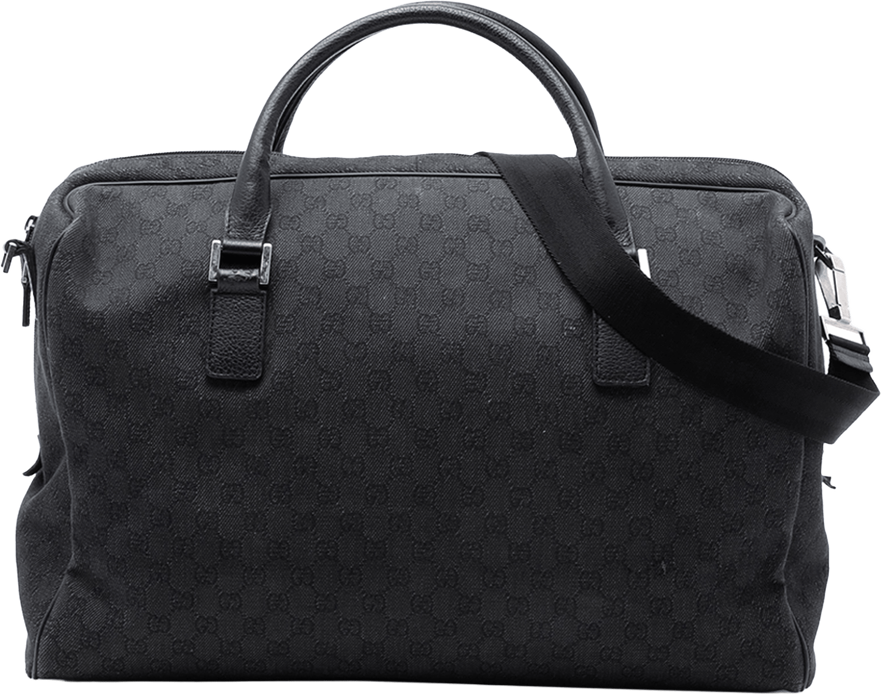 Gucci Gg Denim Travel Bag, från Luxclusif, i färgen black.
