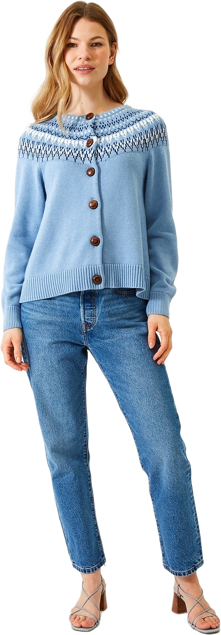 Joelle Cardigan, från Jumperfabriken, i färgen light blue.