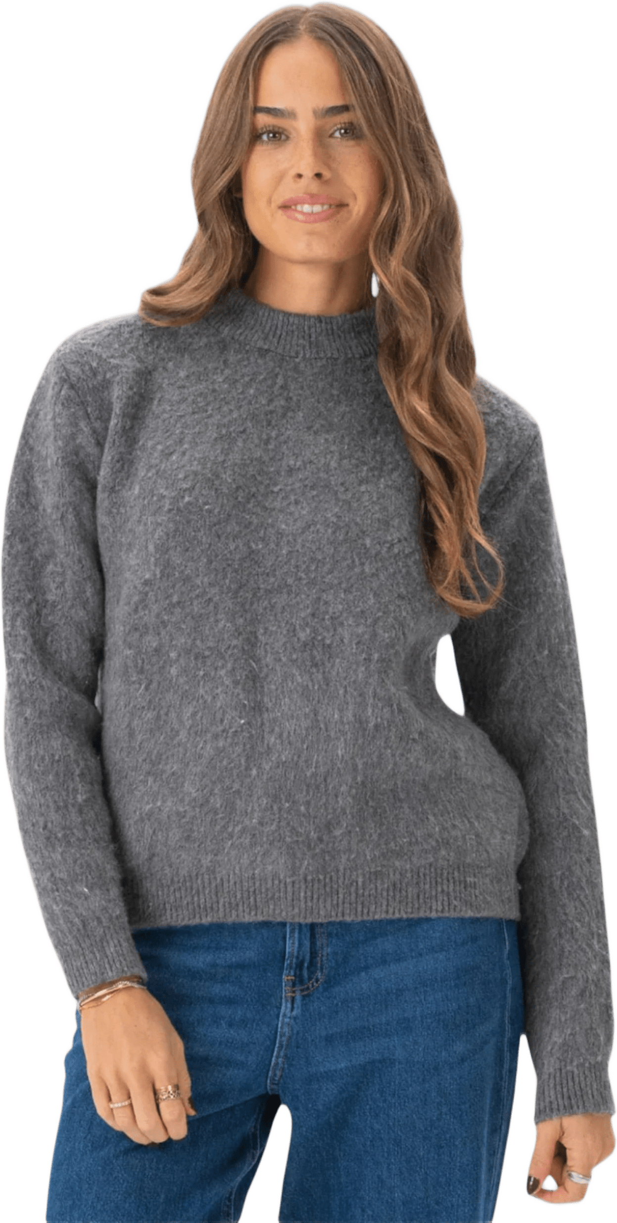 Hazel Stickad, från TeeShoppen, i färgen grå.