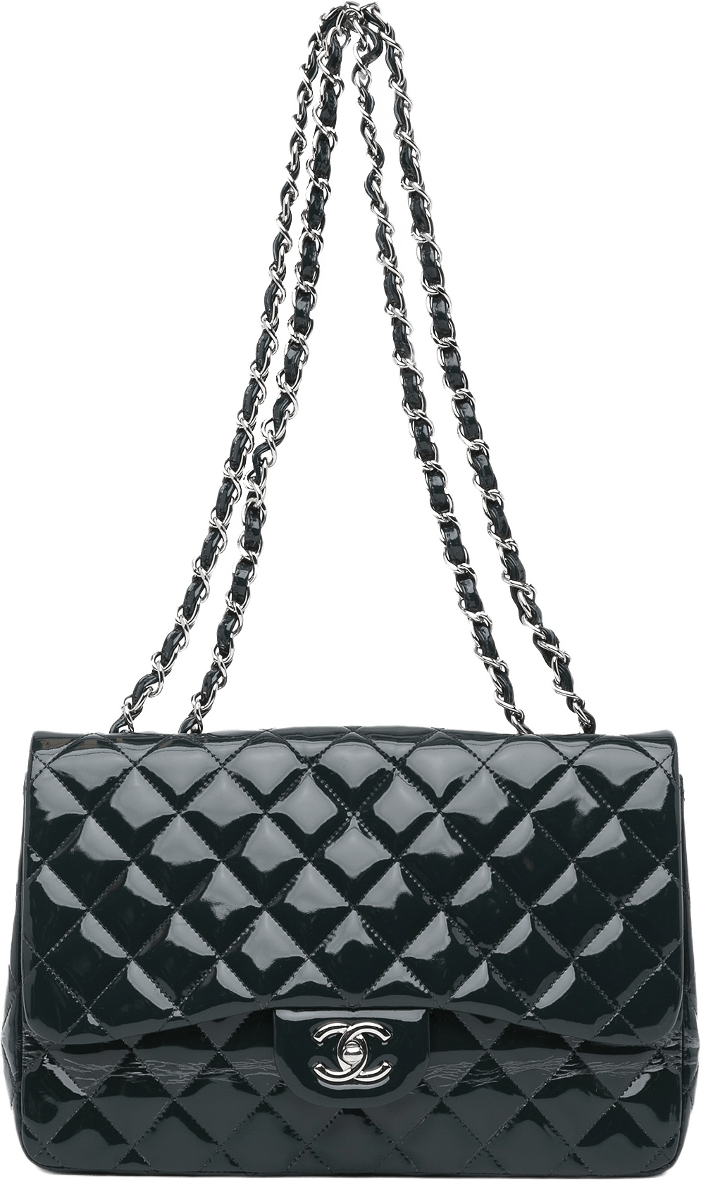Chanel Jumbo Classic Patent Double Flap
