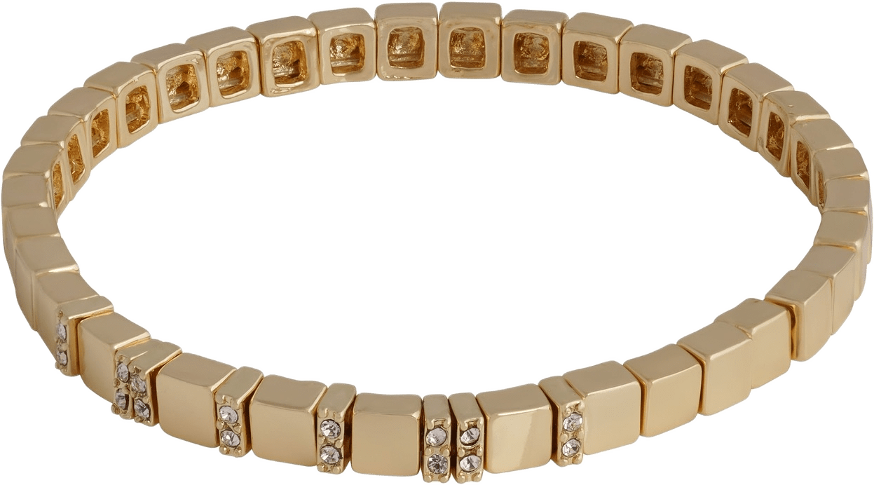 Brick Small Elastic Crystal Brace, från SNÖ of Sweden, i färgen g/clear.