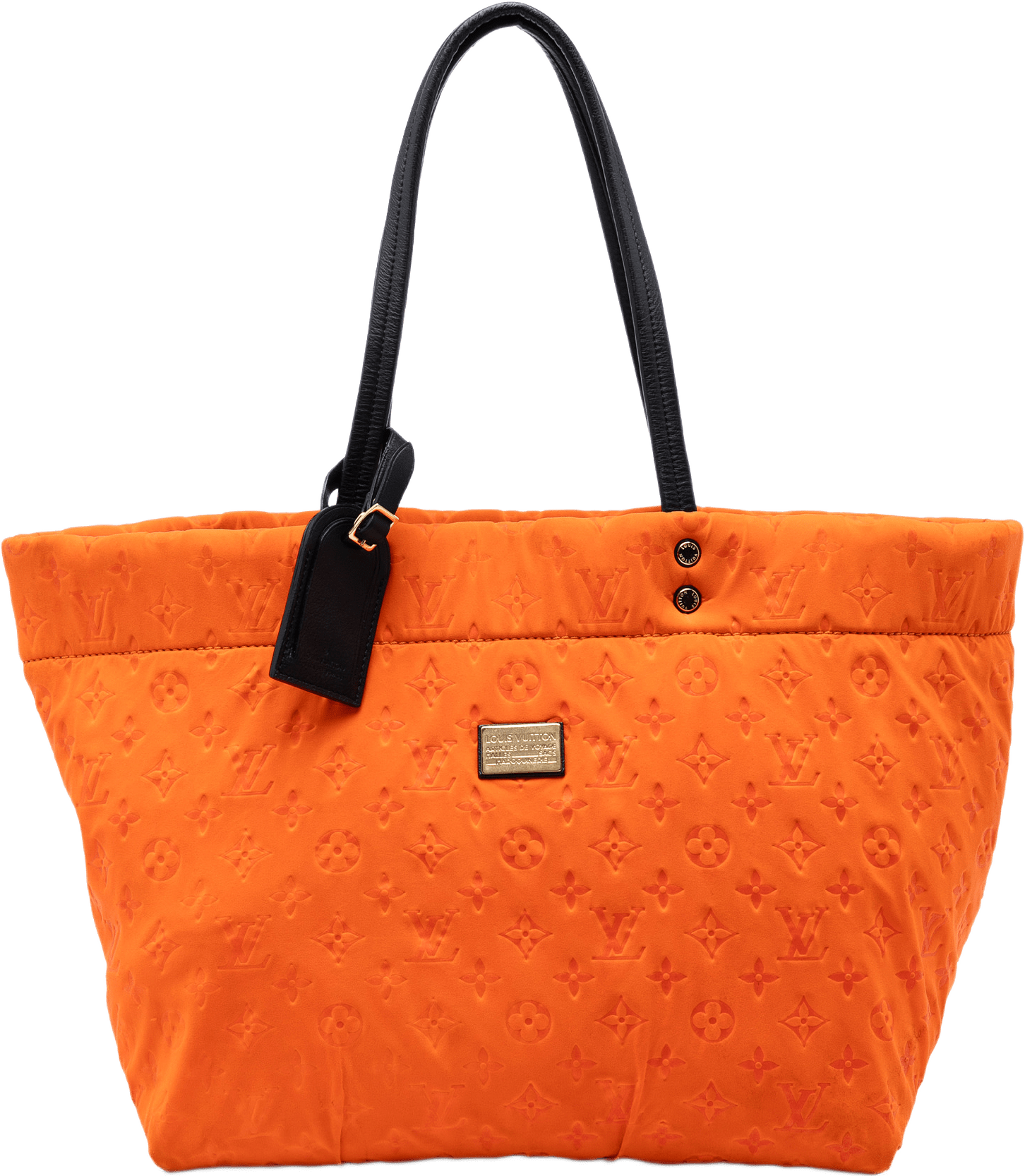 Louis Vuitton Monogram Embossed Neoprene Scuba Mm, från Luxclusif, i färgen orange.