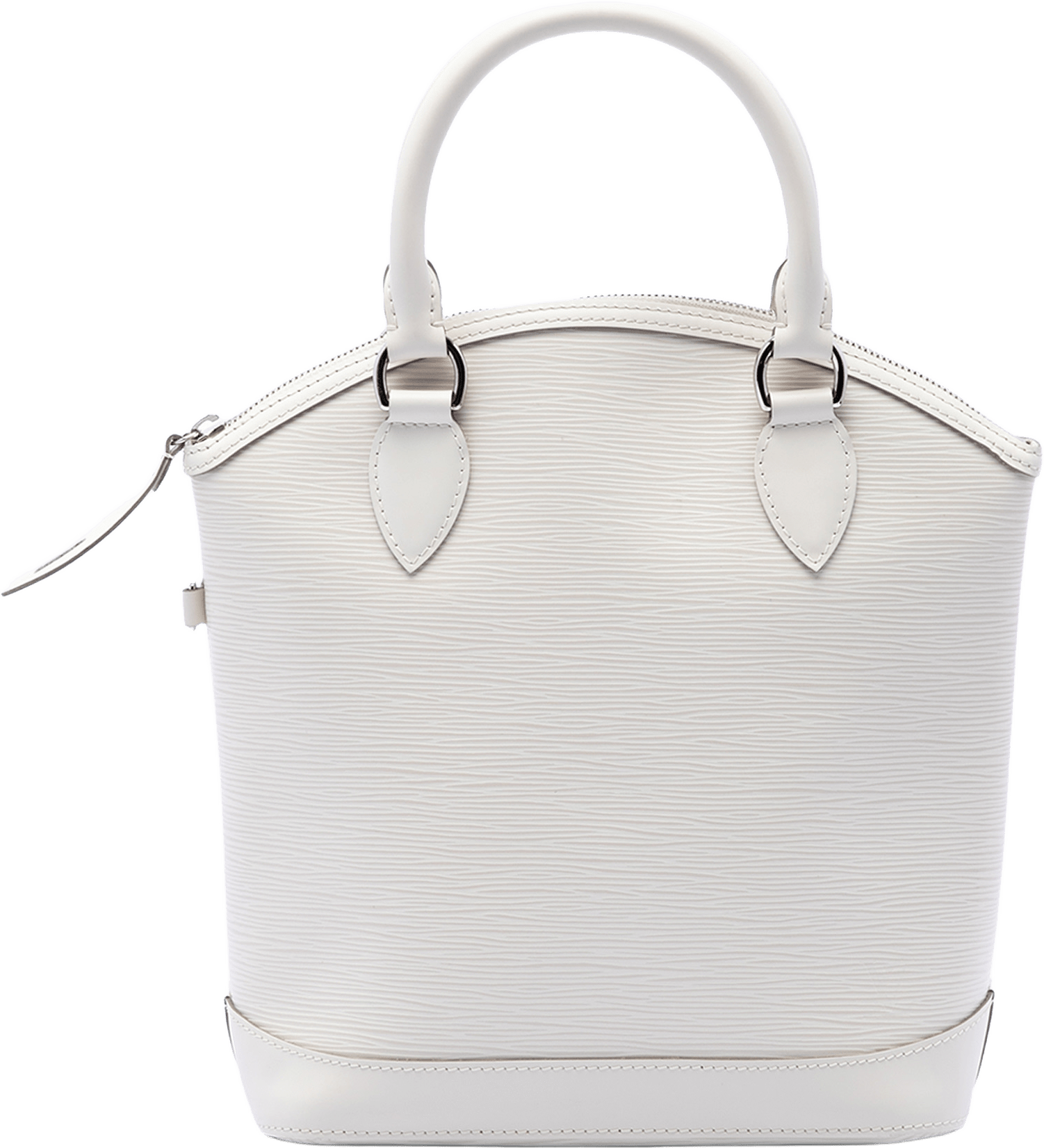 Louis Vuitton Epi Lockit Vertical, från Luxclusif, i färgen white.