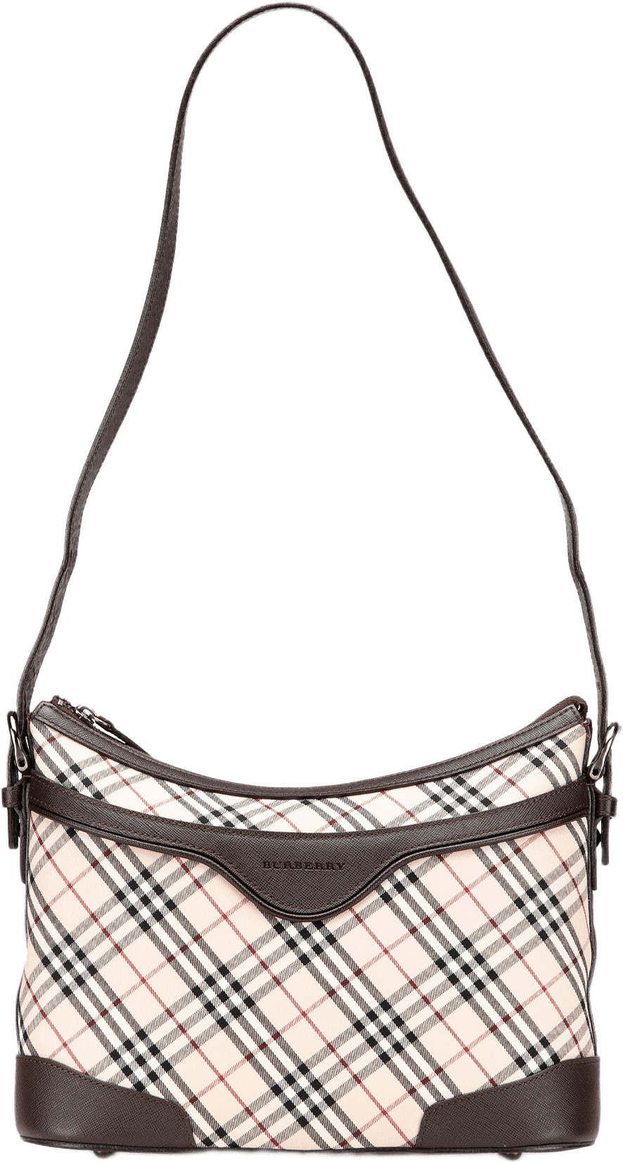 Burberry Nova Check Canvas Shoulder Bag, från Luxclusif, i färgen beige.