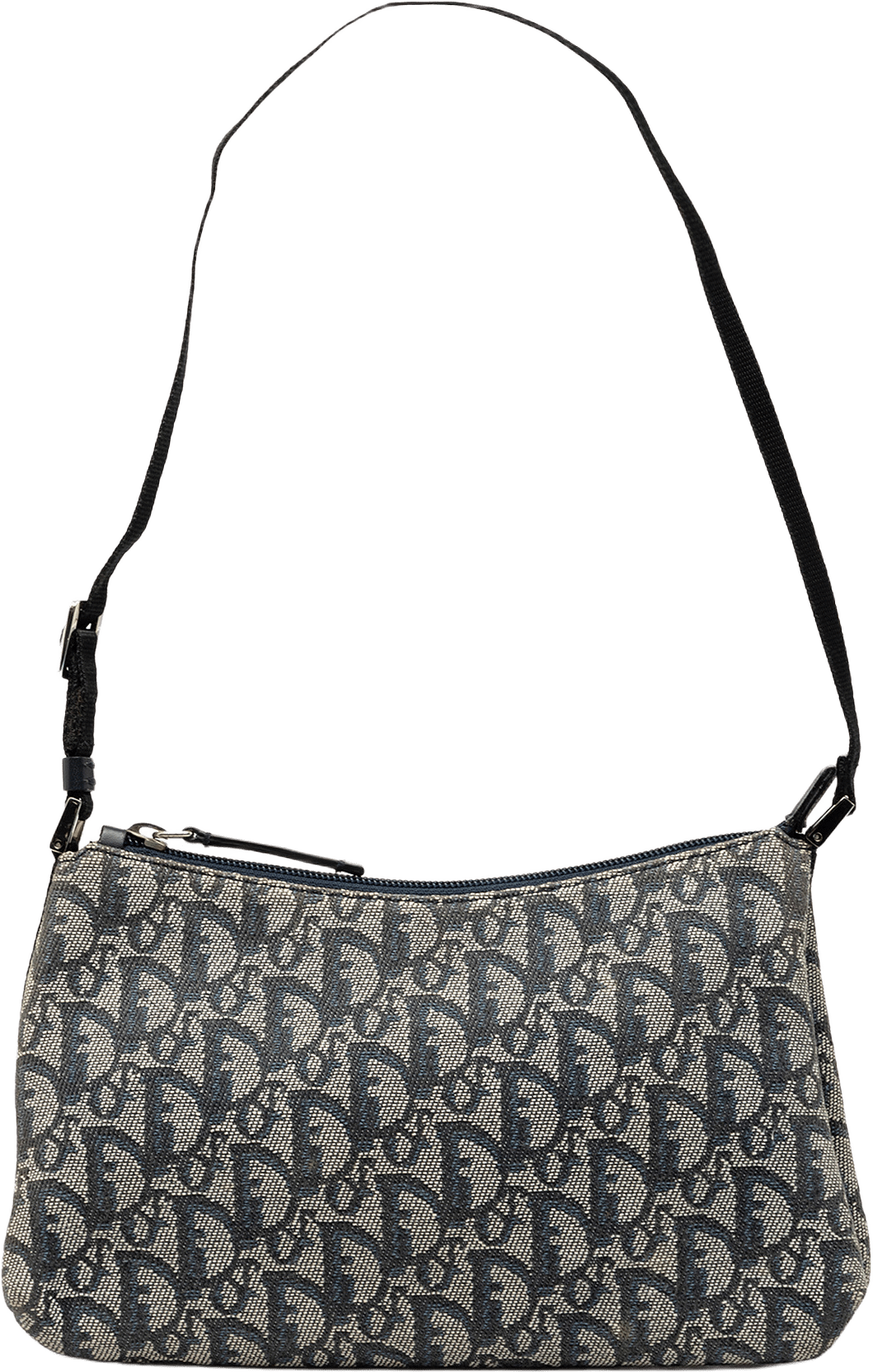 Dior Diorissimo Trotter Canvas Shoulder Bag, från Luxclusif, i färgen blue.