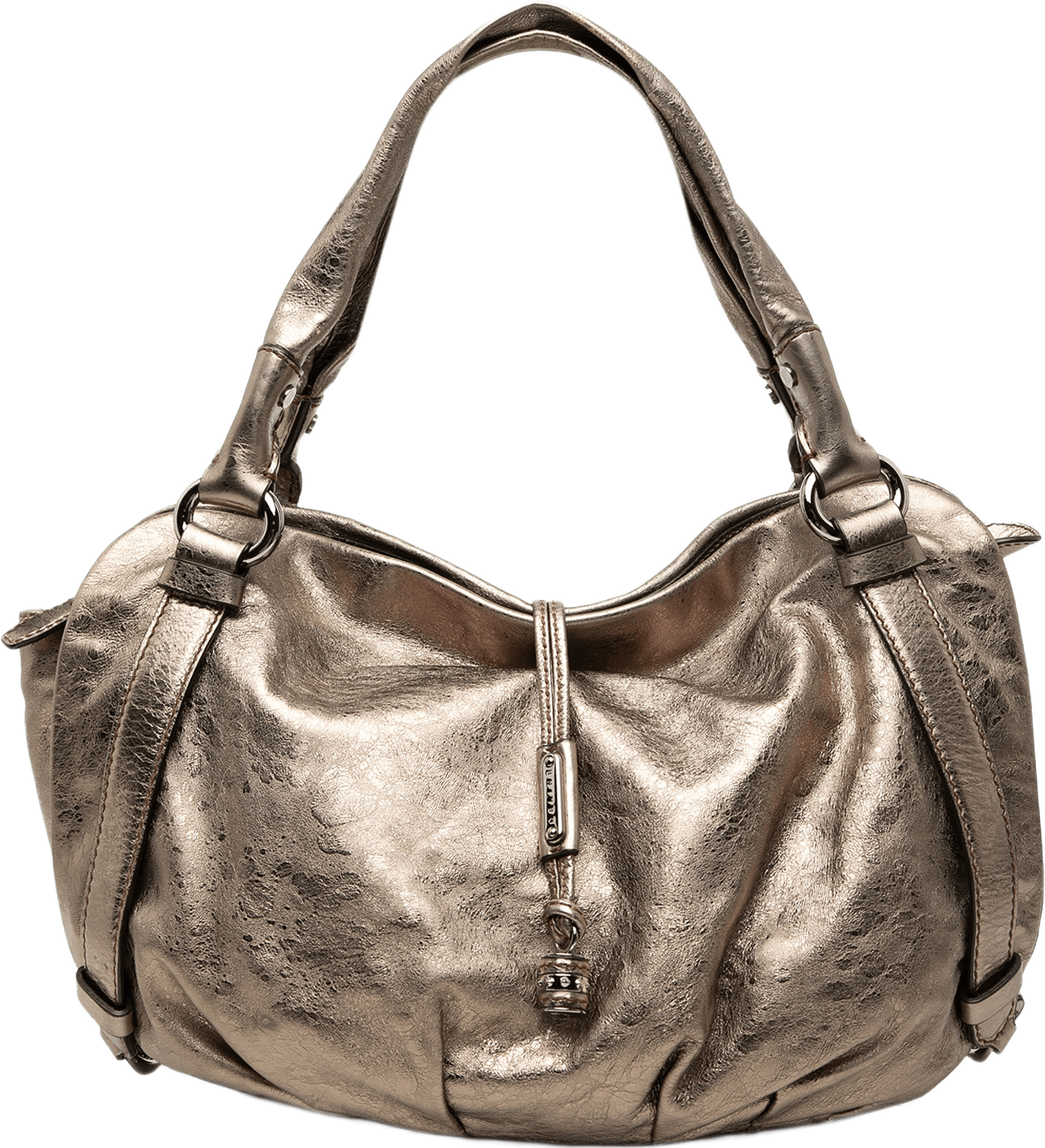 Celine Metallic Calfskin Bittersweet Hobo, från Luxclusif, i färgen guld.