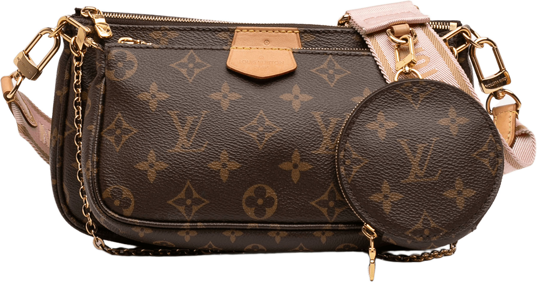 Louis Vuitton Monogram Multi Pochette Accessoires, från Luxclusif, i färgen brown.