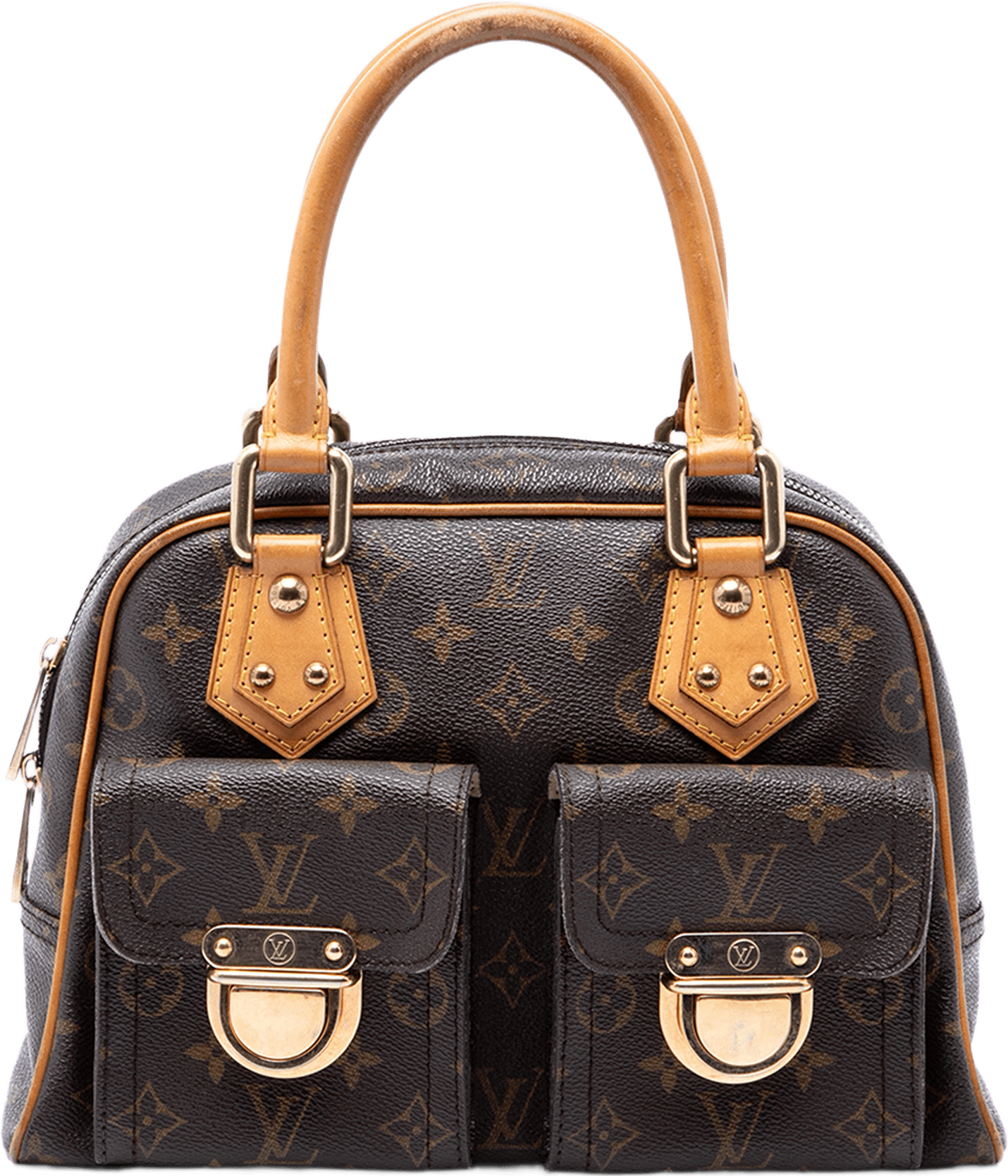 Louis Vuitton Monogram Manhattan Pm, från Luxclusif, i färgen brun.