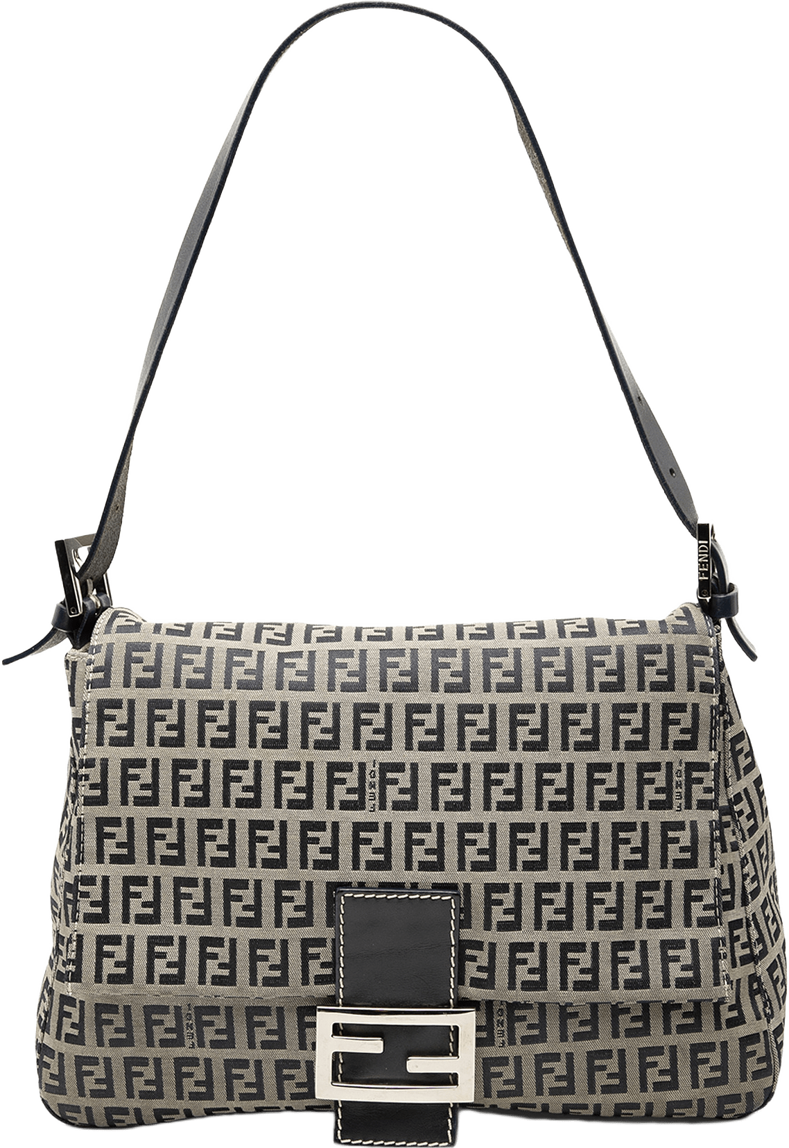 Fendi Zucchino Canvas Mamma Forever, från Luxclusif, i färgen gray.