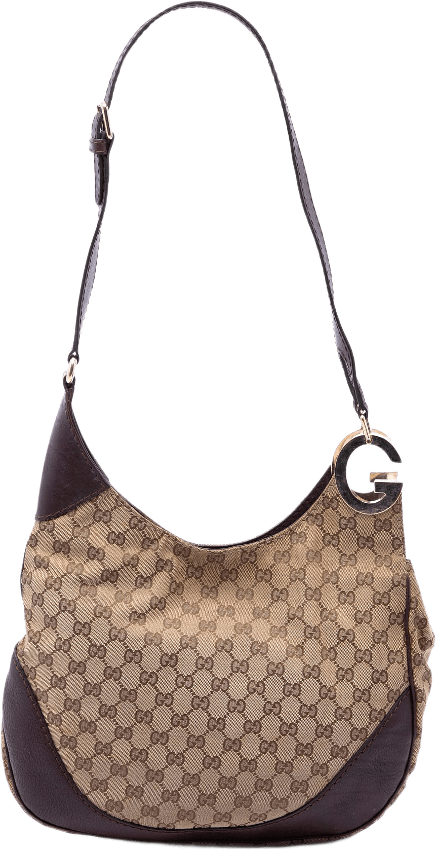 Gucci Gg Canvas Charlotte Crossbody, från Luxclusif, i färgen beige.