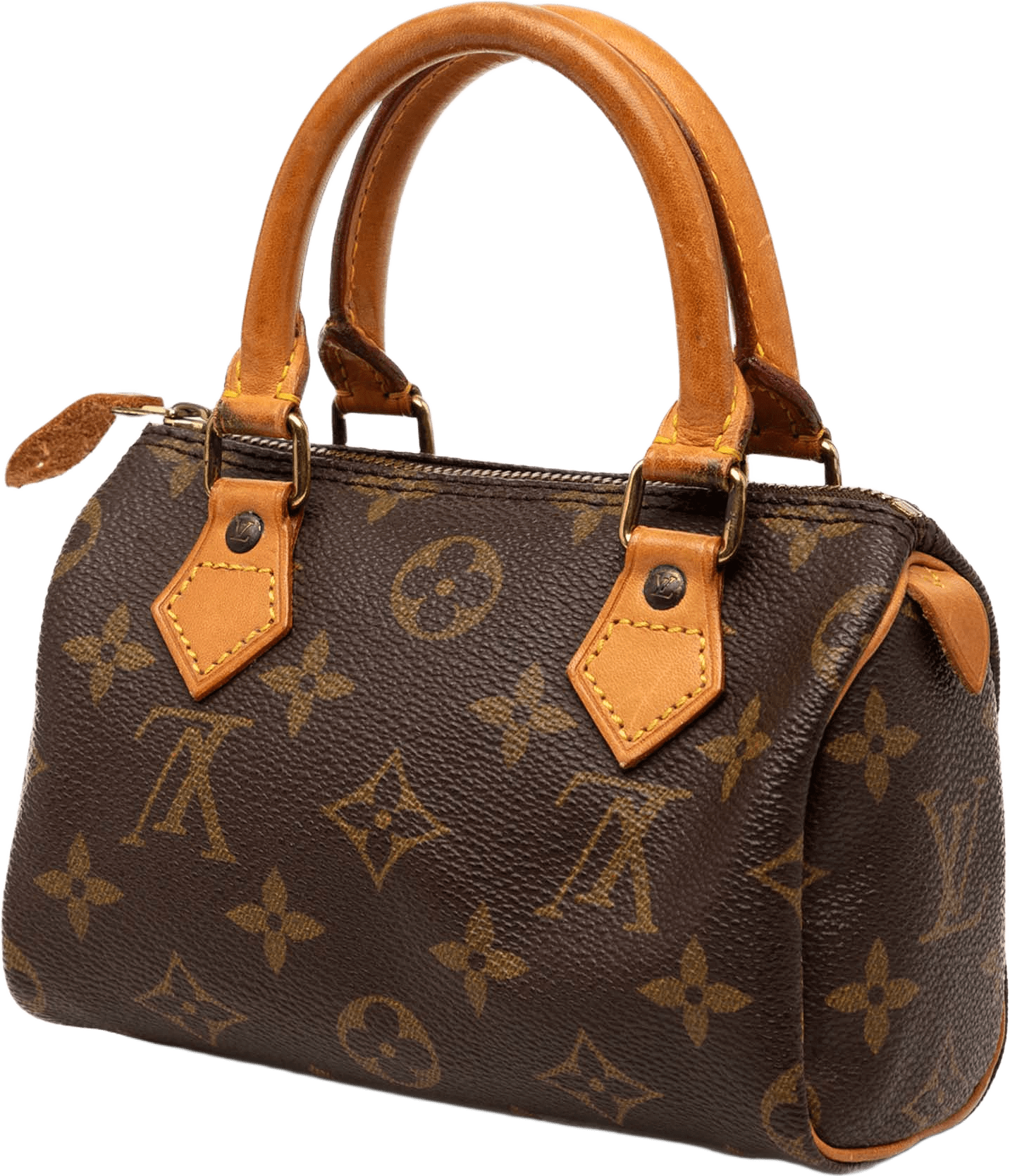 Louis Vuitton Monogram Nano Speedy Bandouliere, från Luxclusif, i färgen brown.