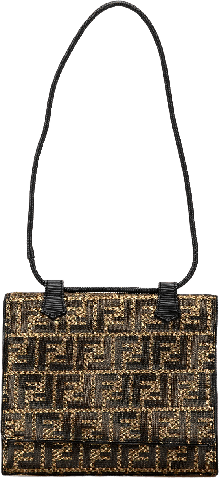 Fendi Zucca Canvas Shoulder Bag, från Luxclusif, i färgen brown.