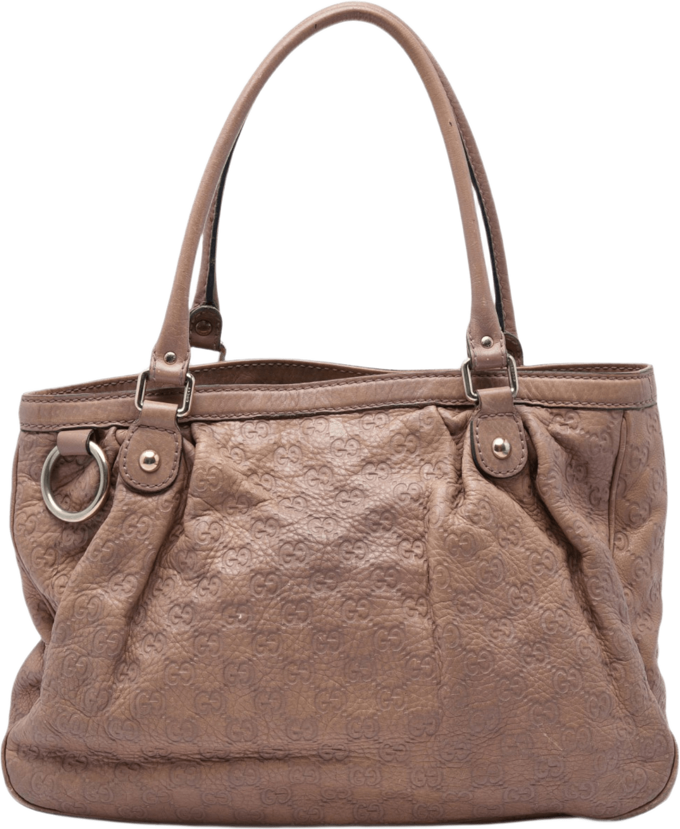 Gucci Guccissima Sukey Tote, från Luxclusif, i färgen rosa.