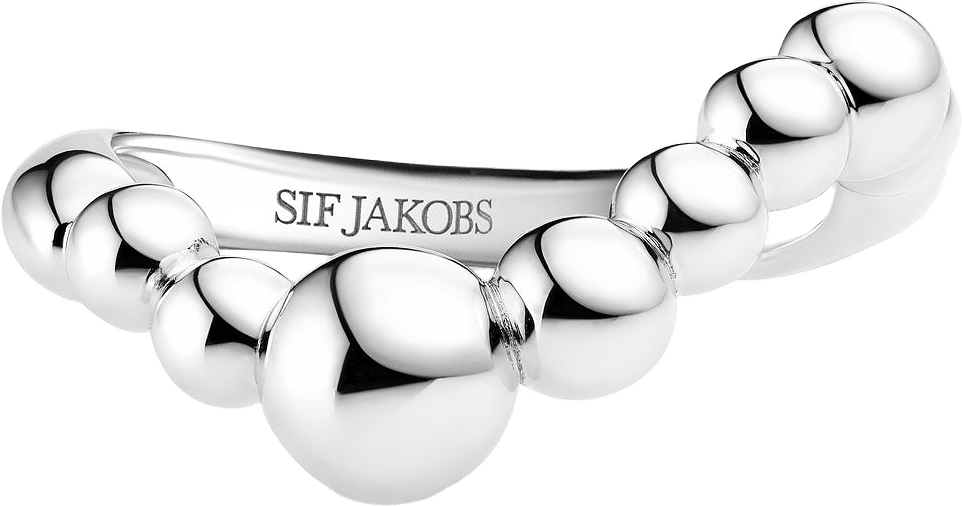 Ring Bormio Wave, från Sif Jakobs Jewellery, i färgen 925 sterling silver.