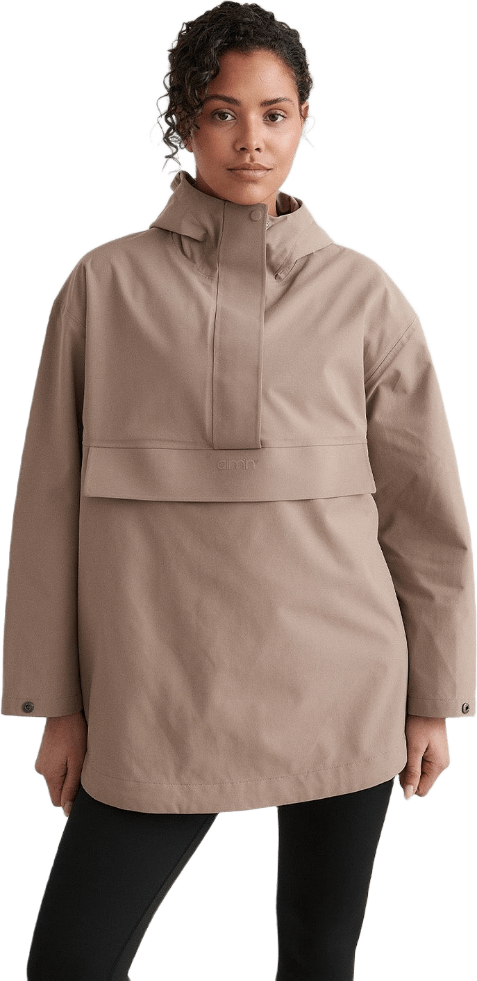 Espresso Waterproof Oversized Anorak, från aim'n, i färgen espresso.