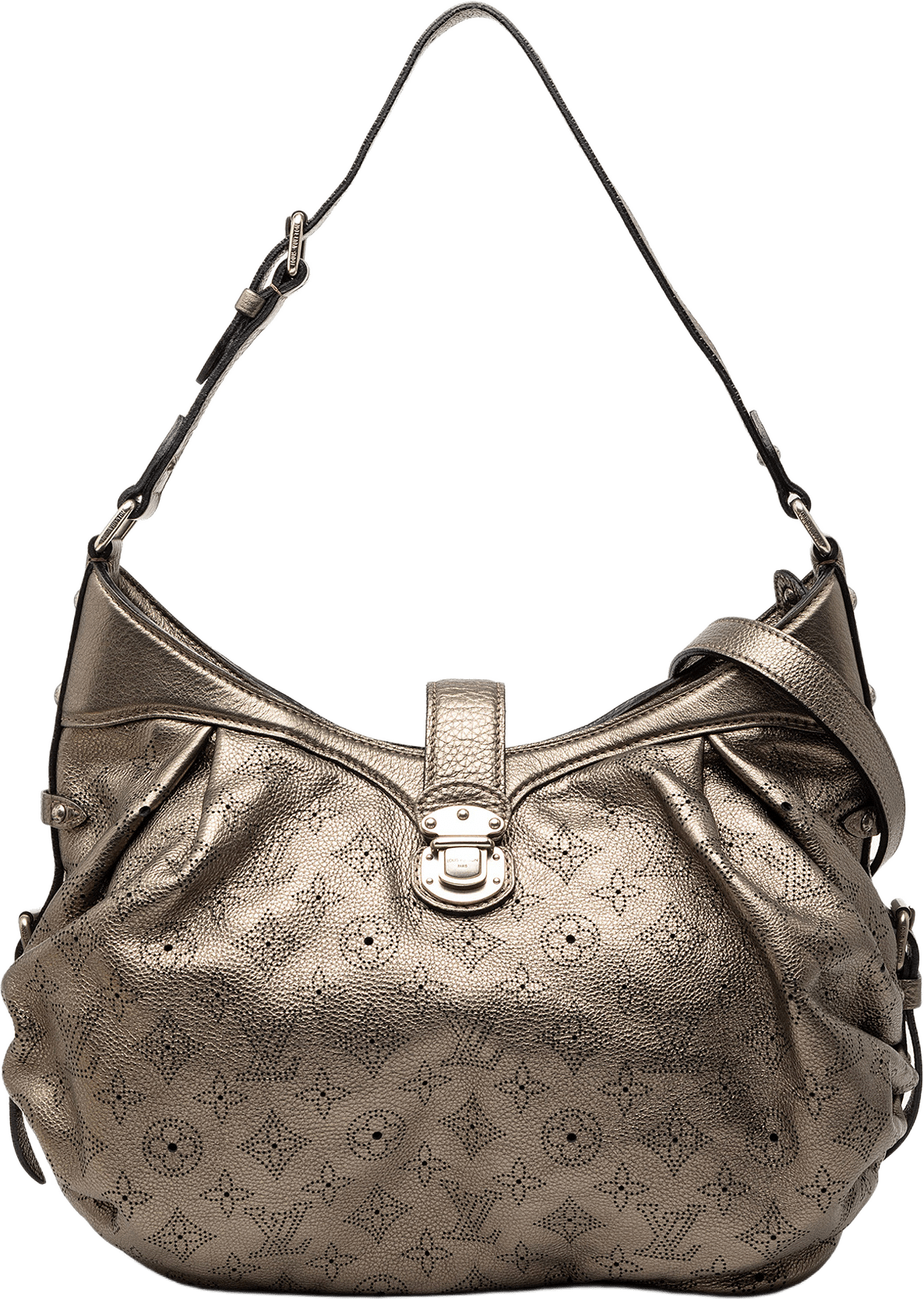 Louis Vuitton Monogram Mahina Xs, från Luxclusif, i färgen silver.