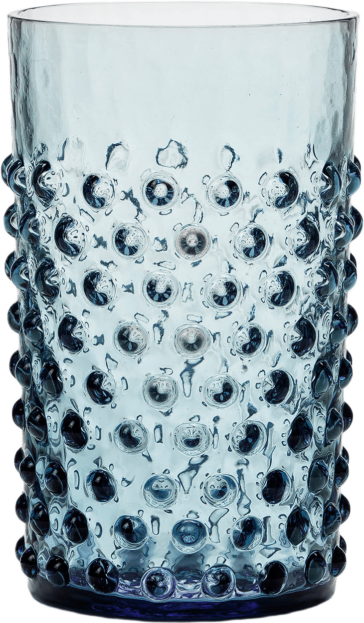 Cecilia Dricksglas, Höga, 2-pack, från In Flore, i färgen Misty Blue.