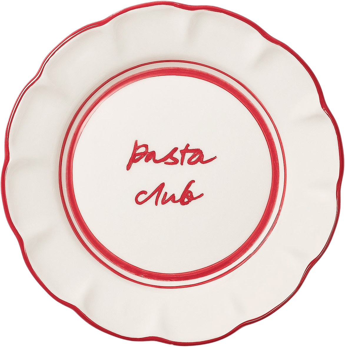 Bistro Assiett - 21.5 Cm, från Pick A Poppy, i färgen red.