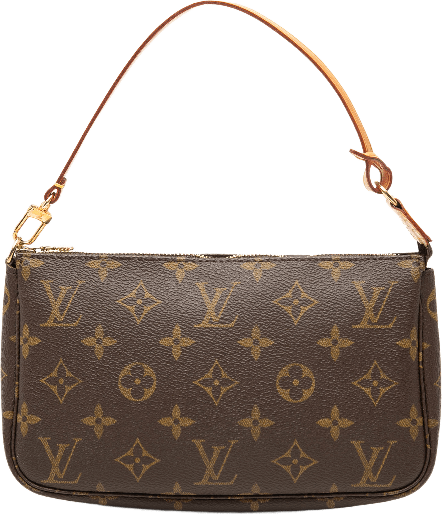 Louis Vuitton Monogram Pochette Accessoires, från Luxclusif, i färgen brun.
