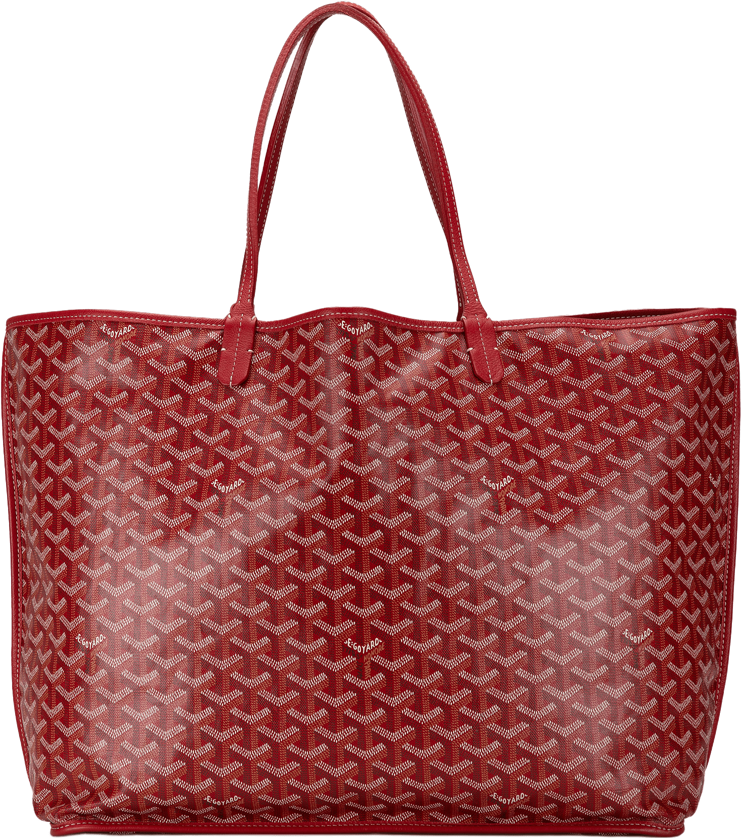 Goyard Goyardine Artois Gm, från Luxclusif, i färgen red.