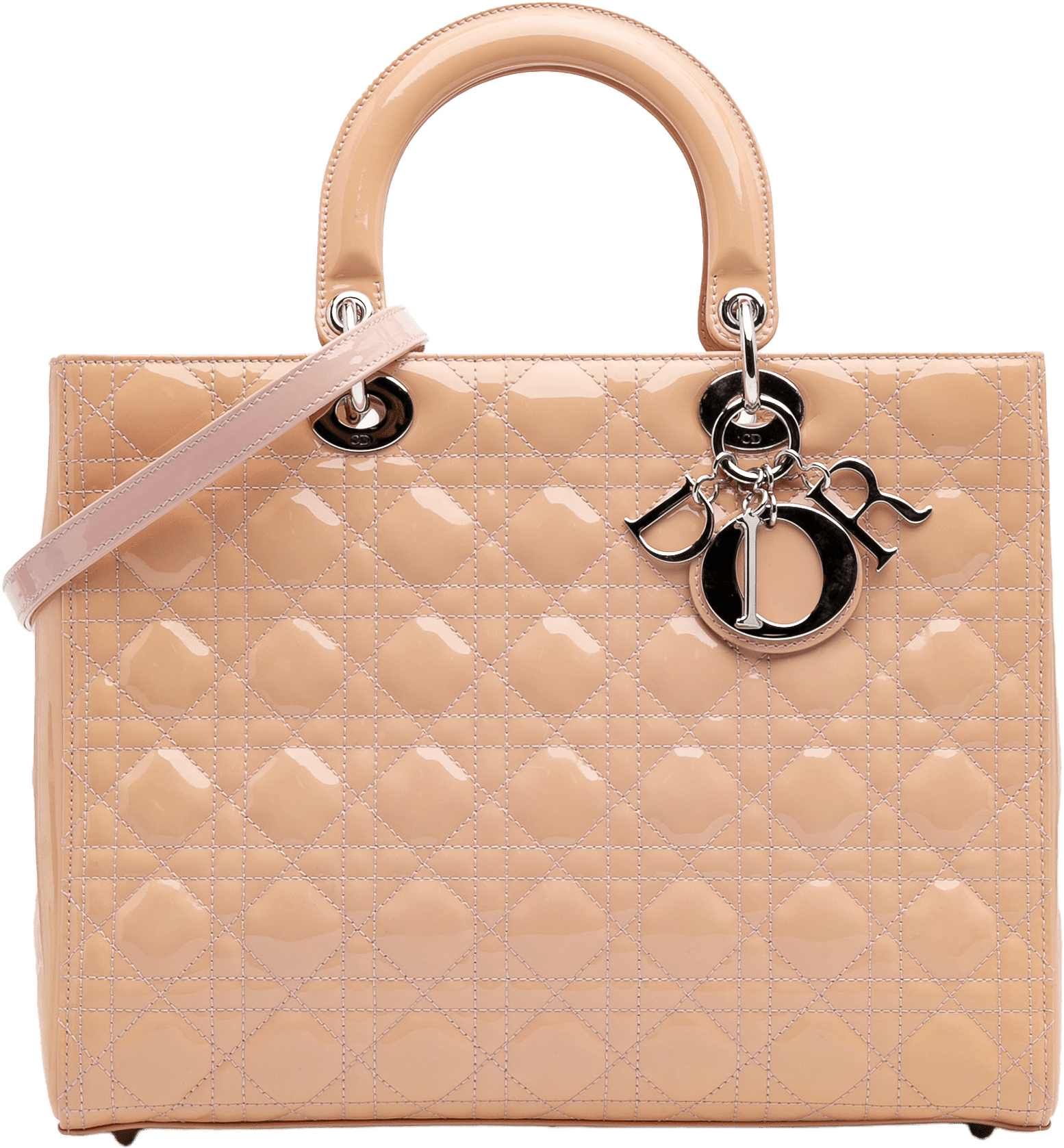 Dior Large Patent Cannage Lady Dior
