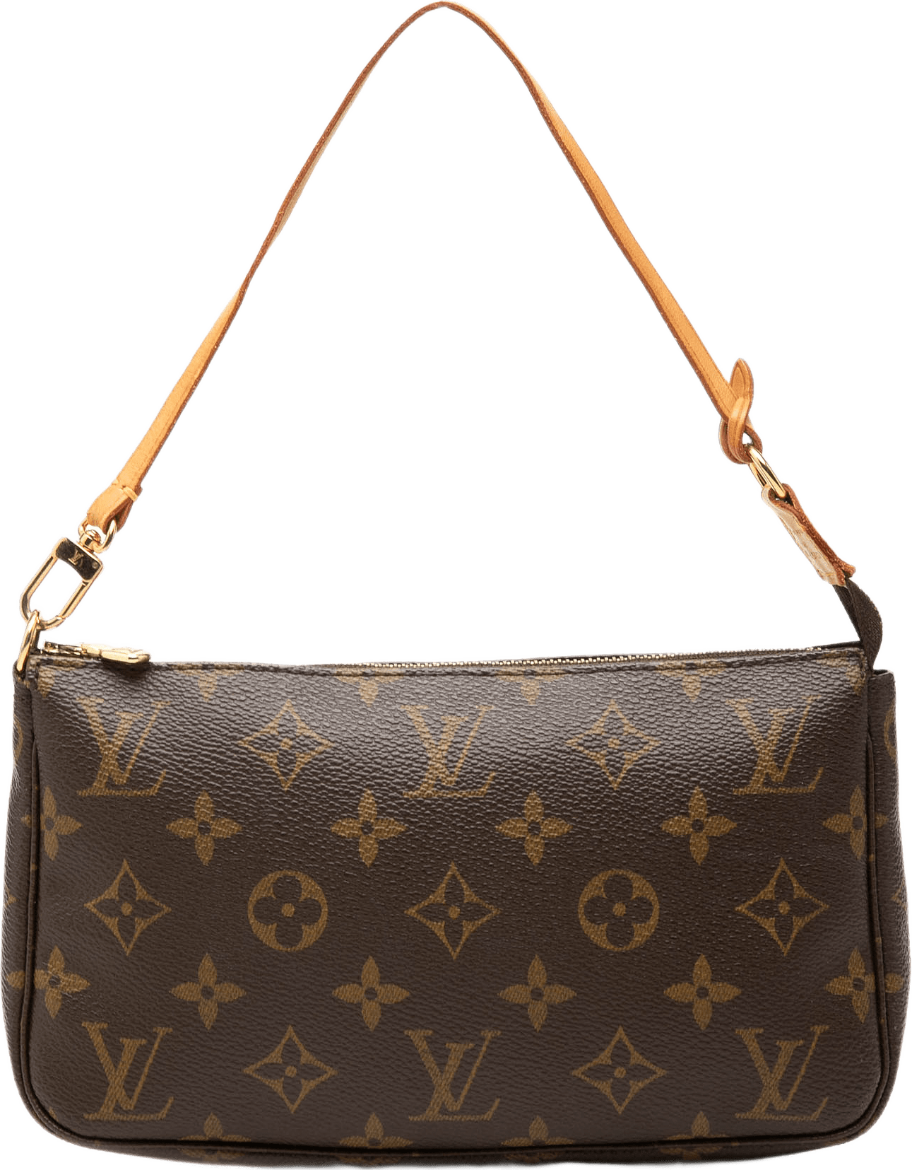 Louis Vuitton Monogram Pochette Accessoires, från Luxclusif, i färgen brun.