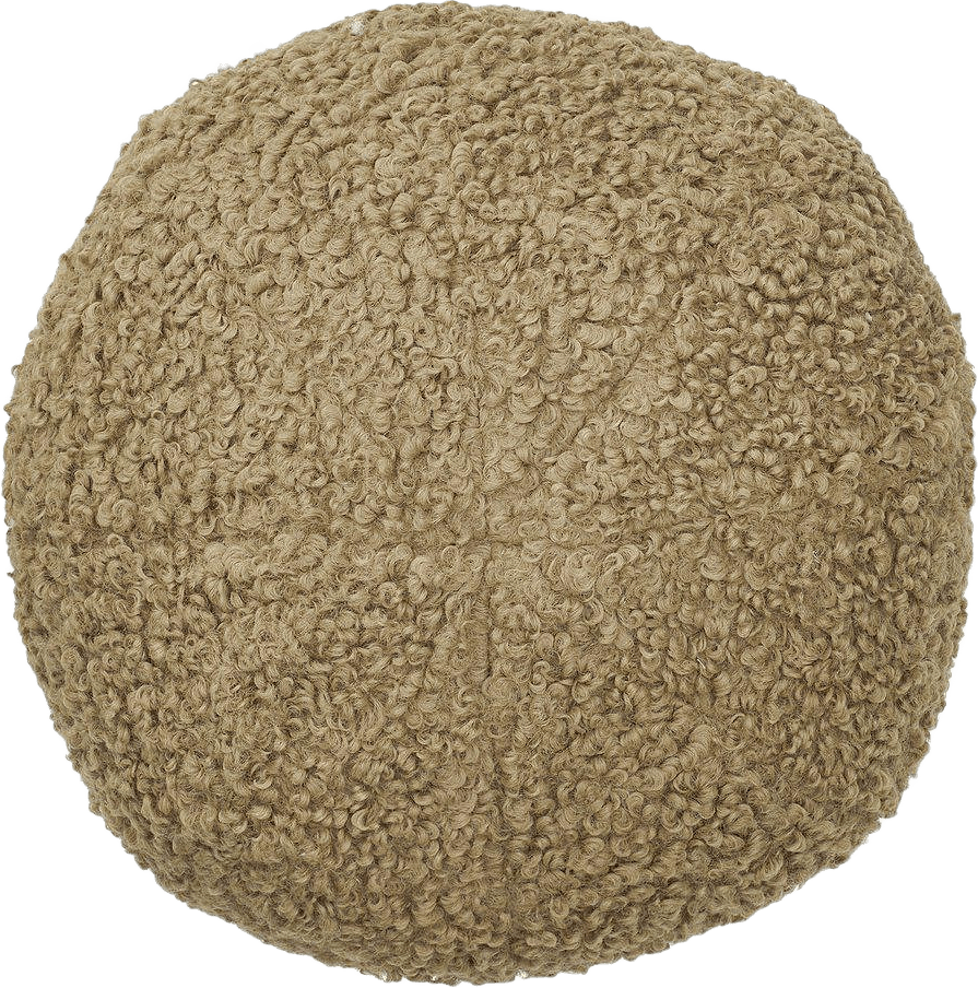 Elsie Prydnadskudde Ø25cm, från Svanefors, i färgen iskaffe.