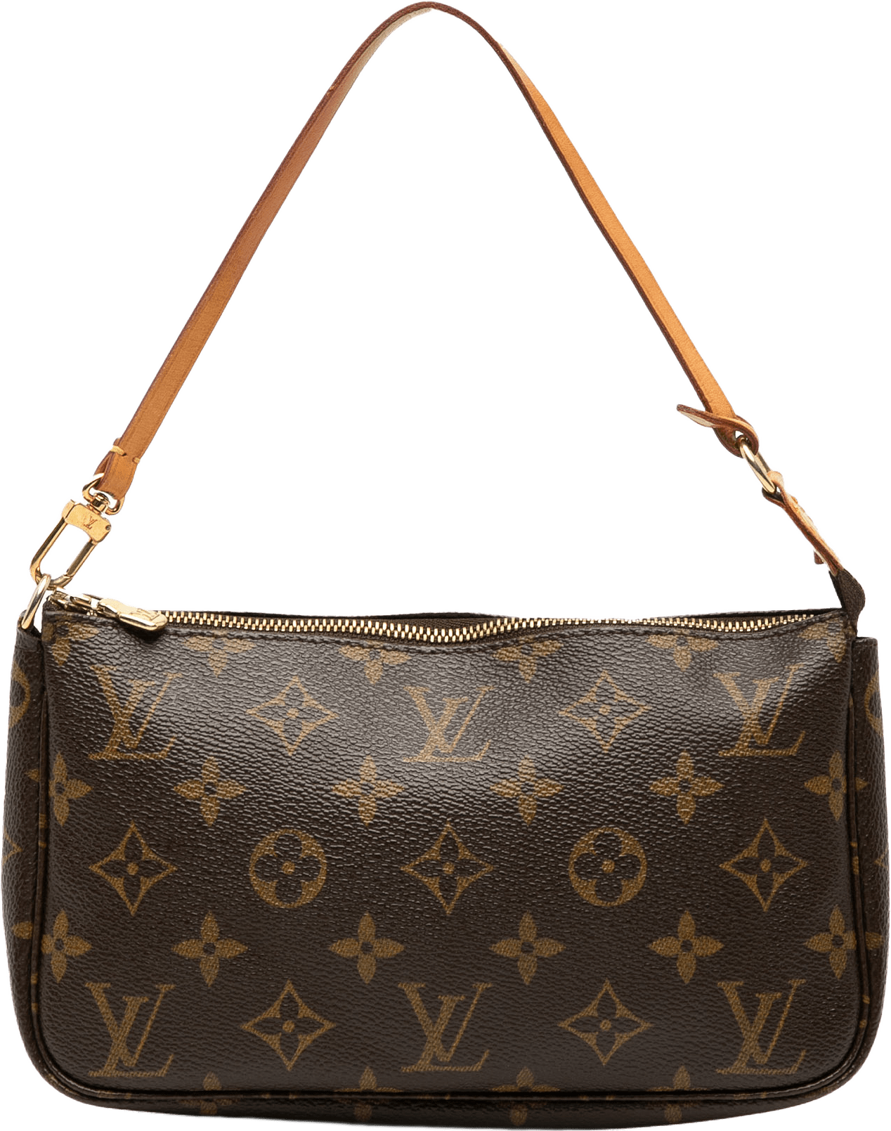 Louis Vuitton Monogram Pochette Accessoires, från Luxclusif, i färgen brown.