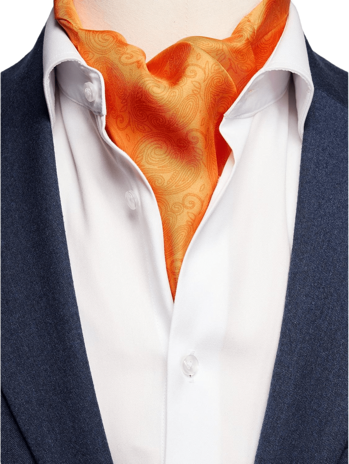 Silk Double Pointed Ascot Formal