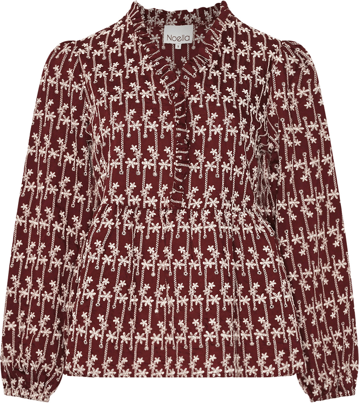 Matti Blouse - Dusty Mahogany, från Noella, i färgen dusty mahogany.