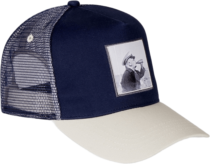 Trucker Keps Evert Skål, från emmamalena, i färgen marinblå.