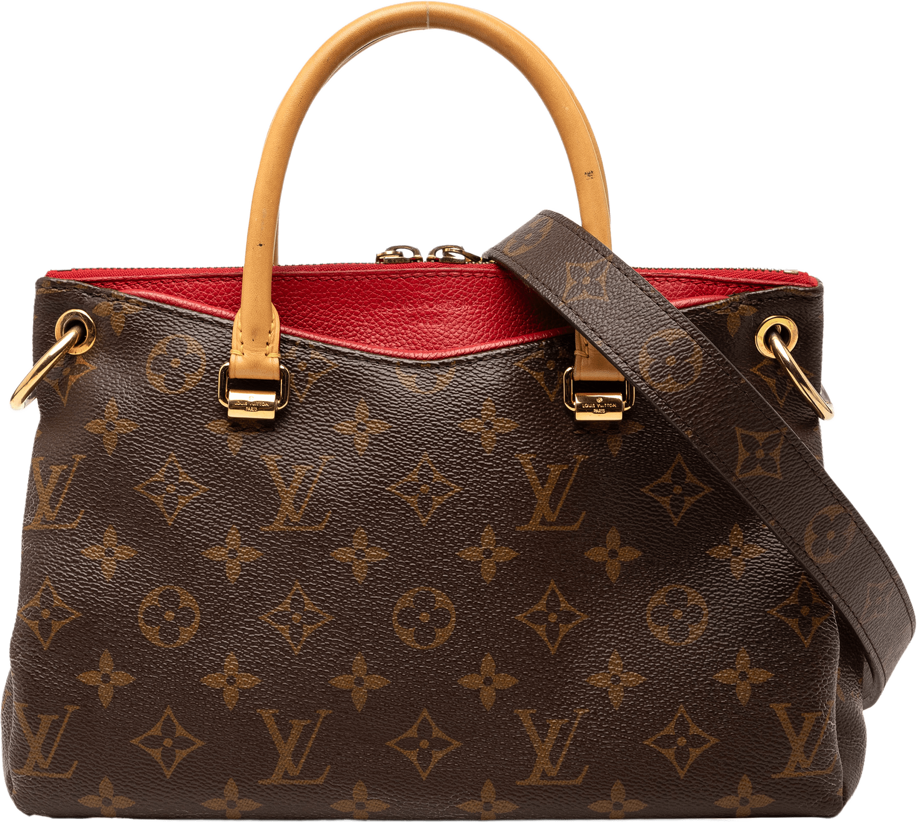 Louis Vuitton Monogram Pallas Bb, från Luxclusif, i färgen brown.