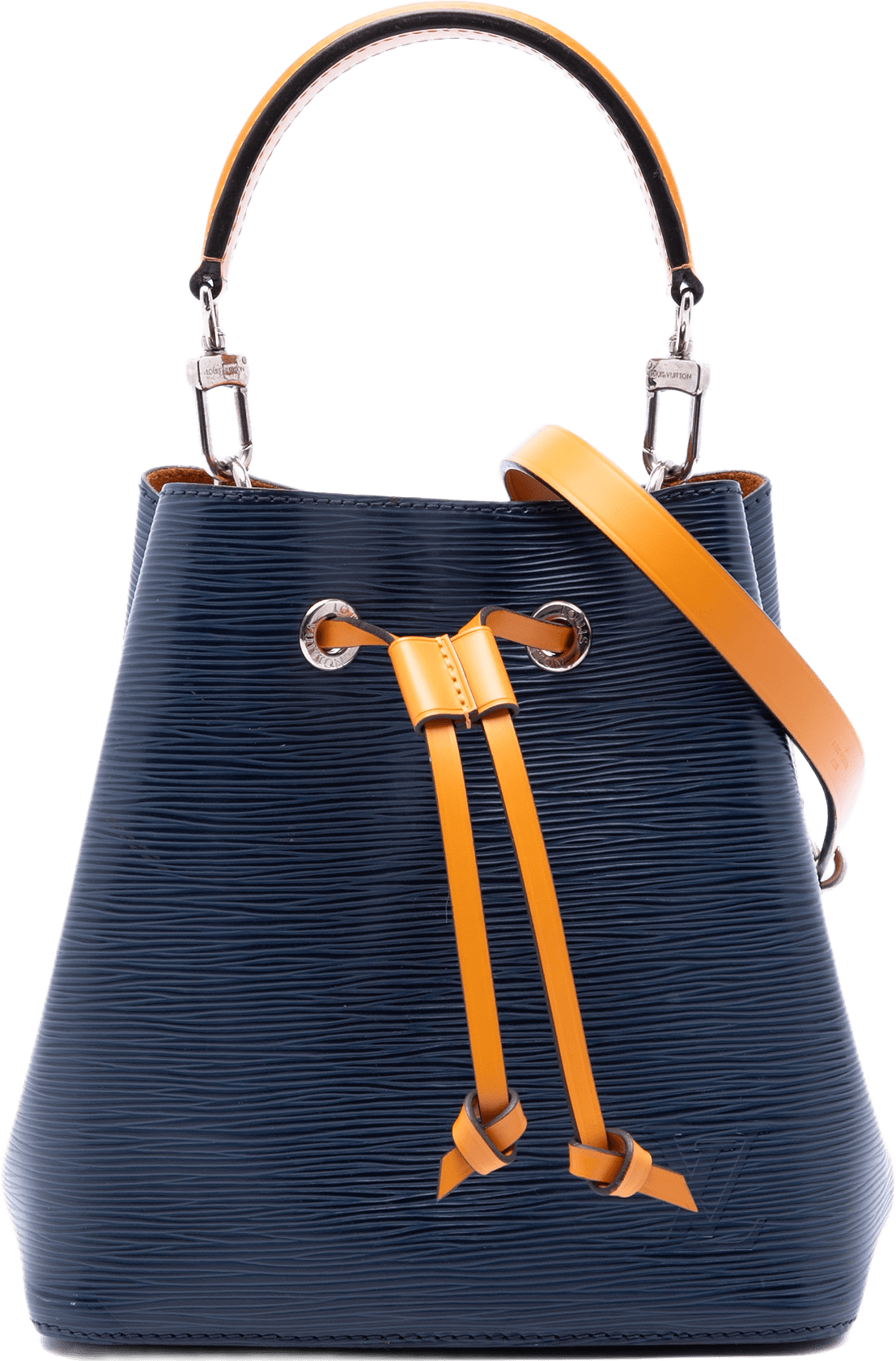 Louis Vuitton Epi Neonoe Bb, från Luxclusif, i färgen blå.