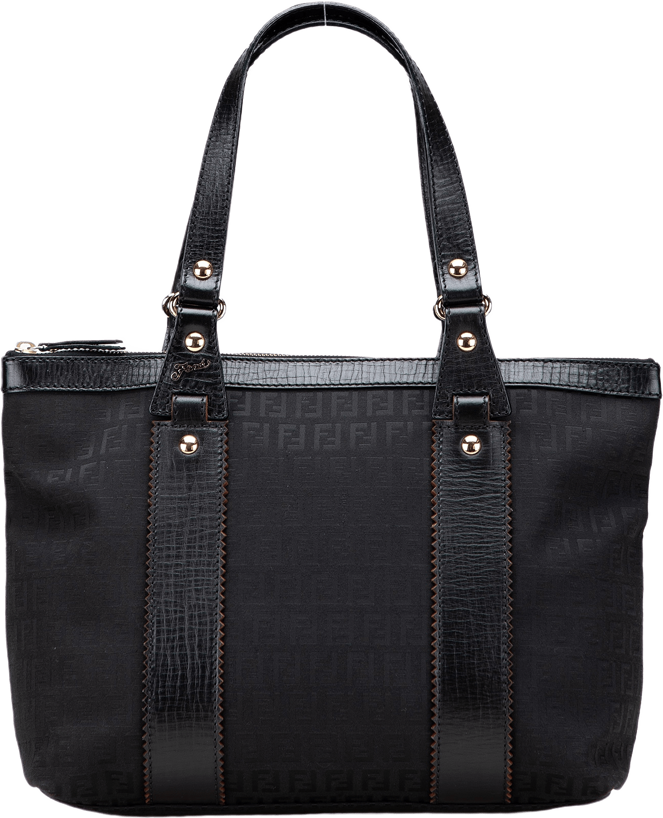 Fendi Zucchino Canvas Tote, från Luxclusif, i färgen black.